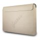 Guess Saffiano Script nešiojamojo kompiuterio dėklas 13\", auksinis