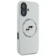Karl Lagerfeld Silicone Double Heads And Circle MagSafe dėklas iPhone 16, smėlio spalvos