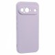 Google Pixel 9 silikoninis apsauginis dėklas, violetinis