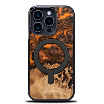 Bewood Unique dėklas iPhone 16 Pro telefonui su MagSafe, oranžinis