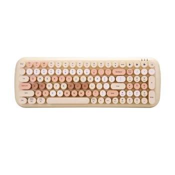 MOFII Candy BT Bluetooth/USB Wireless Mechanical Keyboard With Backlight, beige