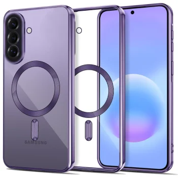 Tech-Protect MagFlex MagSafe Case for Samsung Galaxy A57 5G - Transparent Purple