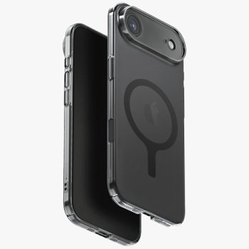 Uniq dėklas iPhone 17 Air telefonui Airsuit Magclick Charging, juodas