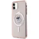 Karl Lagerfeld dėklas iPhone 11 / XR IML Choupette MagSafe, rožinis