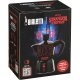 Bialetti Moka Express Stranger Things kavinukas, 3 puodeliai, juodas/raudonas