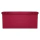 Sulankstomas aksominis pufas su daiktadėže 77x38x37 cm, bordo