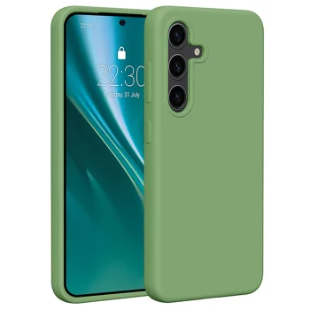 Etteri Silicone Case dėklas Samsung Galaxy S24, šviesiai žalias