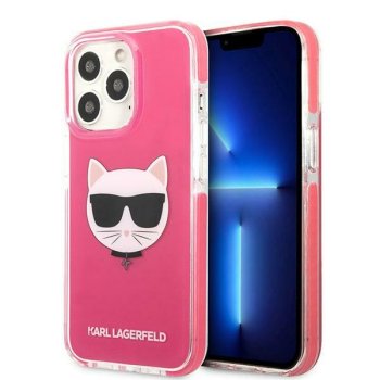 Karl Lagerfeld dėklas Apple iPhone 13 Pro Max telefonui, rožinis