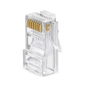 RJ45 moduliniai kištukai UTP Cat5e kabeliui, Pass Through, 100 vnt.