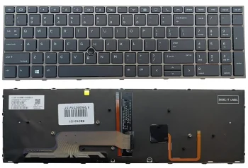 Klaviatūra HP ZBook 15 G5, G6, 17 G5, G6 su apšvietimu ir manipuliatoriumi