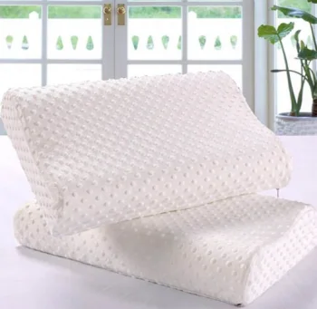 Ergonomic Memory Foam Pillow, 46x28 cm, Ecru