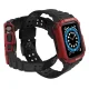 Apsauginis dirželis su dėklu Apple Watch 38/40/41mm - Juodas/raudonas