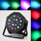 DJ disko LED prožektorius 18 RGB, juodas