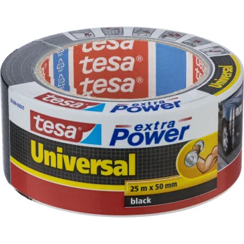 Audinio lipnioji juosta Tesa extra Power 56388, 25 m x 50 mm, juoda