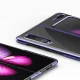 Dėklas Samsung Galaxy Fold su galvanizuotu rėmeliu, 0.3 mm, mėlynas