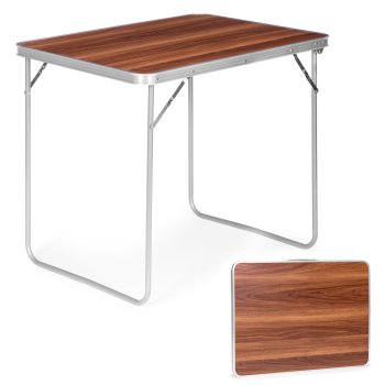 Sulankstomas kempingo stalas MultiGarden GMFC-FY8060, 80x60 cm, rudas
