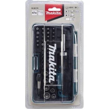 Suktuvo antgalių ir terkšlės komplektas Makita B-36170, 47 vnt.