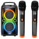 Belaidė Bluetooth kolonėlė 06401 su FM radiju ir karaoke, juoda