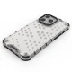 Apsauginis dėklas Honeycomb skirtas iPhone 13 Pro su TPU rėmeliu, juodas
