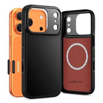 Tech-Protect Kevlar Aramid MagSafe dėklas iPhone 17 Pro Max - juodas