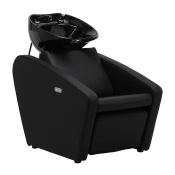 Gabbiano Emma Electric Hairdressing Wash Unit with Footrest, Black