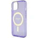 Guess dėklas iPhone 14 Plus su MagSafe, violetinis