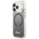 Guess IML Gradient Script Metal MagSafe dėklas iPhone 17 Pro Max, Juodas