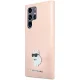 Karl Lagerfeld dėklas Samsung Galaxy S23 Ultra, Silicone Choupette, rožinis