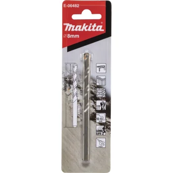 Makita mūro ir akmens grąžtas 8 x 110 mm, apvalus kotelis, E-06482
