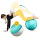 Gimnastikos kamuolys 4Fizjo 1807 55 cm, mėtinis