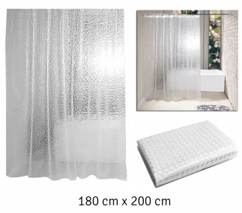 3D Shower Curtain 180x200 cm