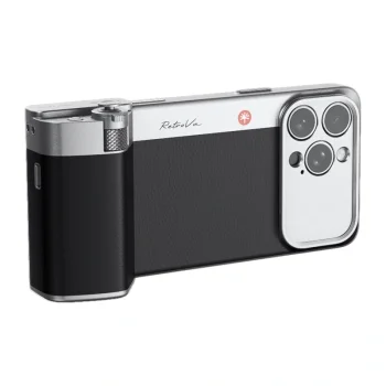 Fotografavimo rankena ir dėklas PGYTECH RetroVa iPhone 16 Pro Max, grafito juoda