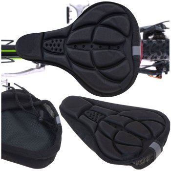 RALLEX 3D Gel Bicycle Seat Cover, Black
