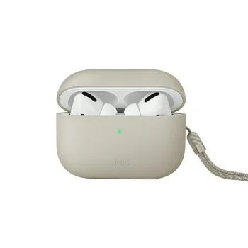 Uniq Lino silikoninis dėklas AirPods Pro 2, smėlio spalvos