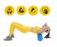 4FIZJO PENTAGRAM Yoga Massage Fitnes Pilates Foam Grid Roller 45cm, Blue