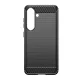 Carbon Case telefono dėklas Samsung Galaxy S25 Edge, juodas