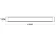 Paviršinis LED šviestuvas 120 cm, 28W, šilta balta
