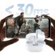 Belaidės ausinės Dudao U21 TWS ANC ENC Bluetooth 5.4, baltos
