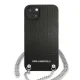 Karl Lagerfeld dėklas su grandinėle iPhone 13 mini telefonui, juodas