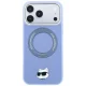 Karl Lagerfeld iPhone 18 Pro Max / 17 Pro Max dėklas Ring Stand 360 Choupette MagSafe, šviesiai mėlynas