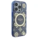 Guess dėklas iPhone 16 Pro Max telefonui su MagSafe, mėlynas
