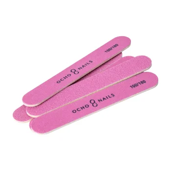 Ocho Nails Mini Nail Files 100/180 Grit, 50 pcs