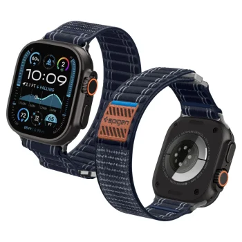 Spigen WBF0 Strap for Apple Watch 44 / 45 / 46 / 49 mm, Navy Blue