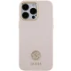 Guess dėklas iPhone 15 Pro Max telefonui Silicone Logo Strass 4G, rožinis