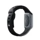 3mk silikoninis laikrodžio dirželis Apple Watch 42 / 44 / 45 / 49 mm, juodas