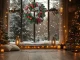 Christmas Decorative Wreath for Door or Wall, 40 cm