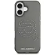 Karl Lagerfeld IML Rhinestones Karl Head dėklas iPhone 16, juodas