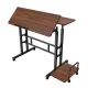 Maclean Mobilus ergonomiškas stalas, juodas, 80x60cm, MC-124 B