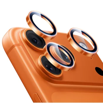 ESR Armorite kameros apsauginis stiklas iPhone 15/16/17 Pro/Max Oranžinis
