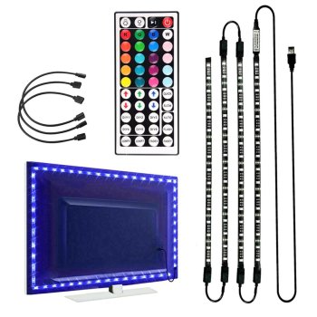 RGB LED televizoriaus foninis apšvietimas 4x50cm